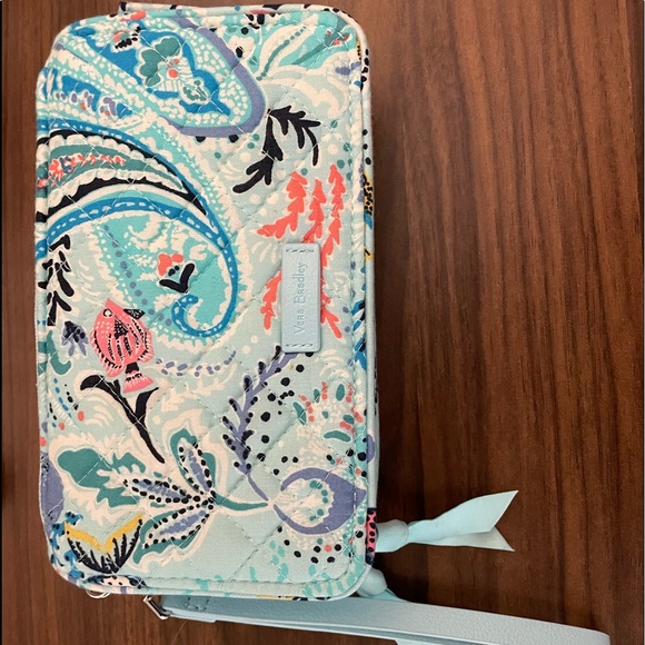 Vera Bradley Handbags - Vera Bradley Paisley Wave All in One Crossbody Wallet. NWOT